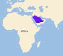 map of Saudi Arabia